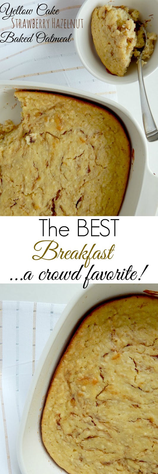 Yellow Cake Strawberry Hazelnut Baked Oatmeal + Rigoni di Asiago Giveaway Ally's Sweet