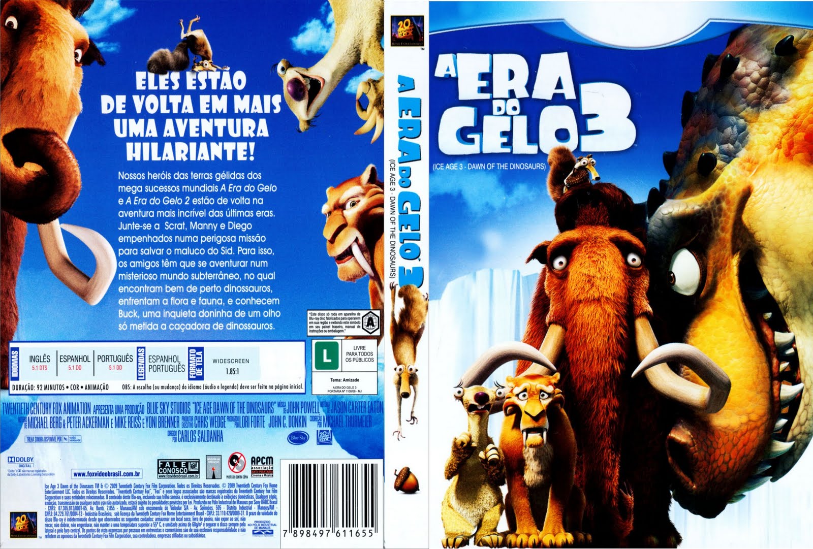 A Era do Gelo 3 (Ice Age Dawn of the Dinosaurs) BluRay Rip 720p e 1080p Legendado (2009 A Era do Gelo 3 (Ice Age Dawn of the Dinosaurs) BluRay Rip 720p e 1080p Legendado (2009