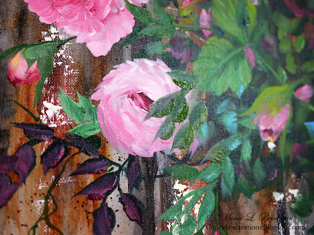 Barnyard wood and roses ~ Cupcake's Creations