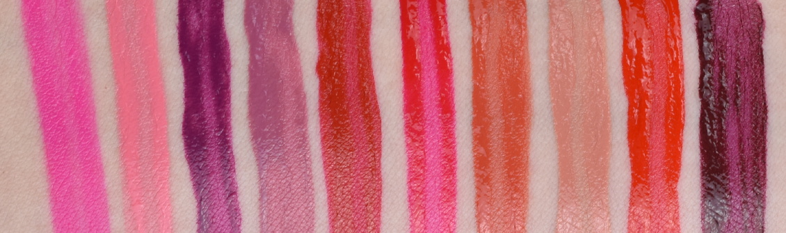 Swatches Rouge Signature Liquid Lipsticks von L'Oréal - alle Farben 