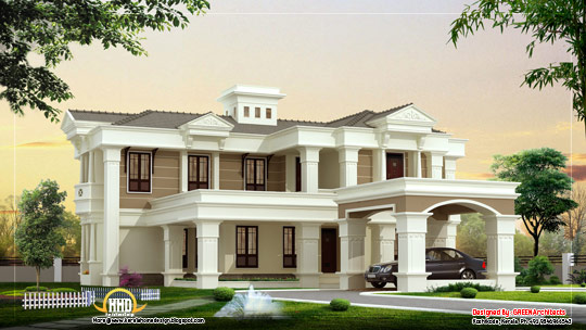 Beautiful luxury villa design - 420 Square meter (4525 Sq. Ft)- February 2012