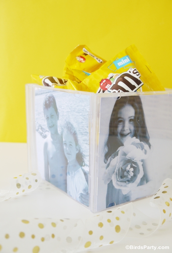 DIY Photo Cube Gift for Father's Day - BirdsParty.com