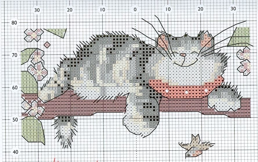 Спящий котенок схема