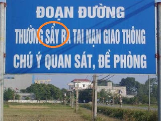Biển báo hiệu viết sai chính tải S và X