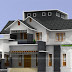 Sloping roof 2968 sq-ft 4 bedroom home