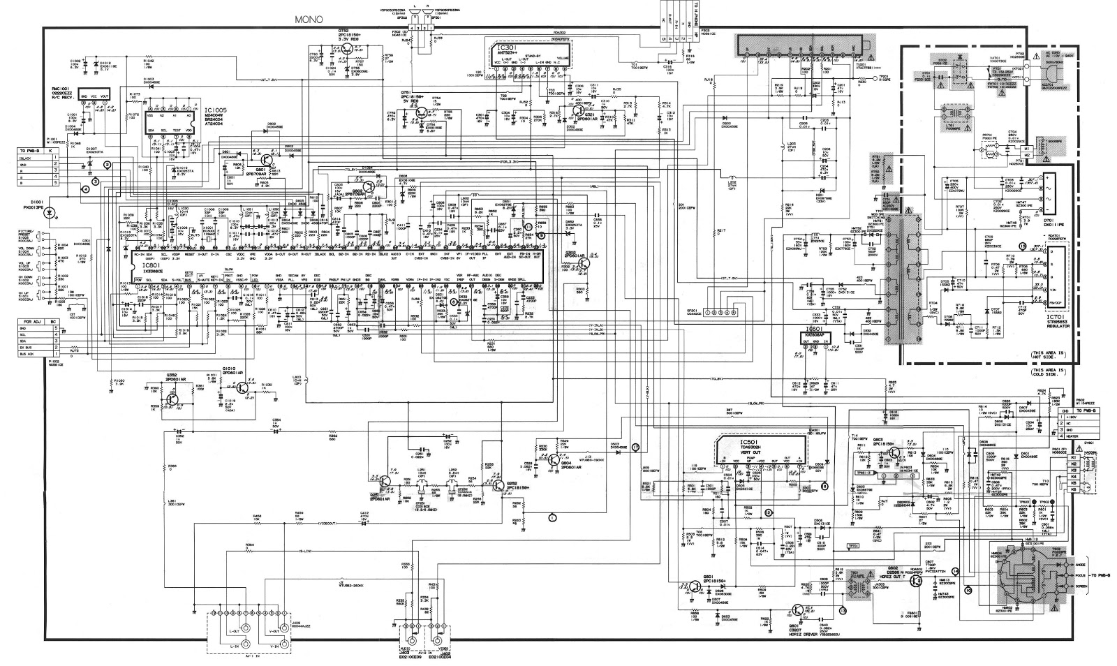 Schematic diagram crt tv sharp power problem Schematic diagram crt tv sharp power problem