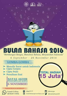 Bulan Bahasa UGM 2016 Bulan Bahasa UGM 2016