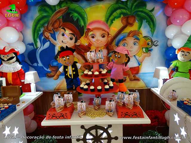 Decoração infantil Jake e os Piratas da terra do nunca - aniversário infantil