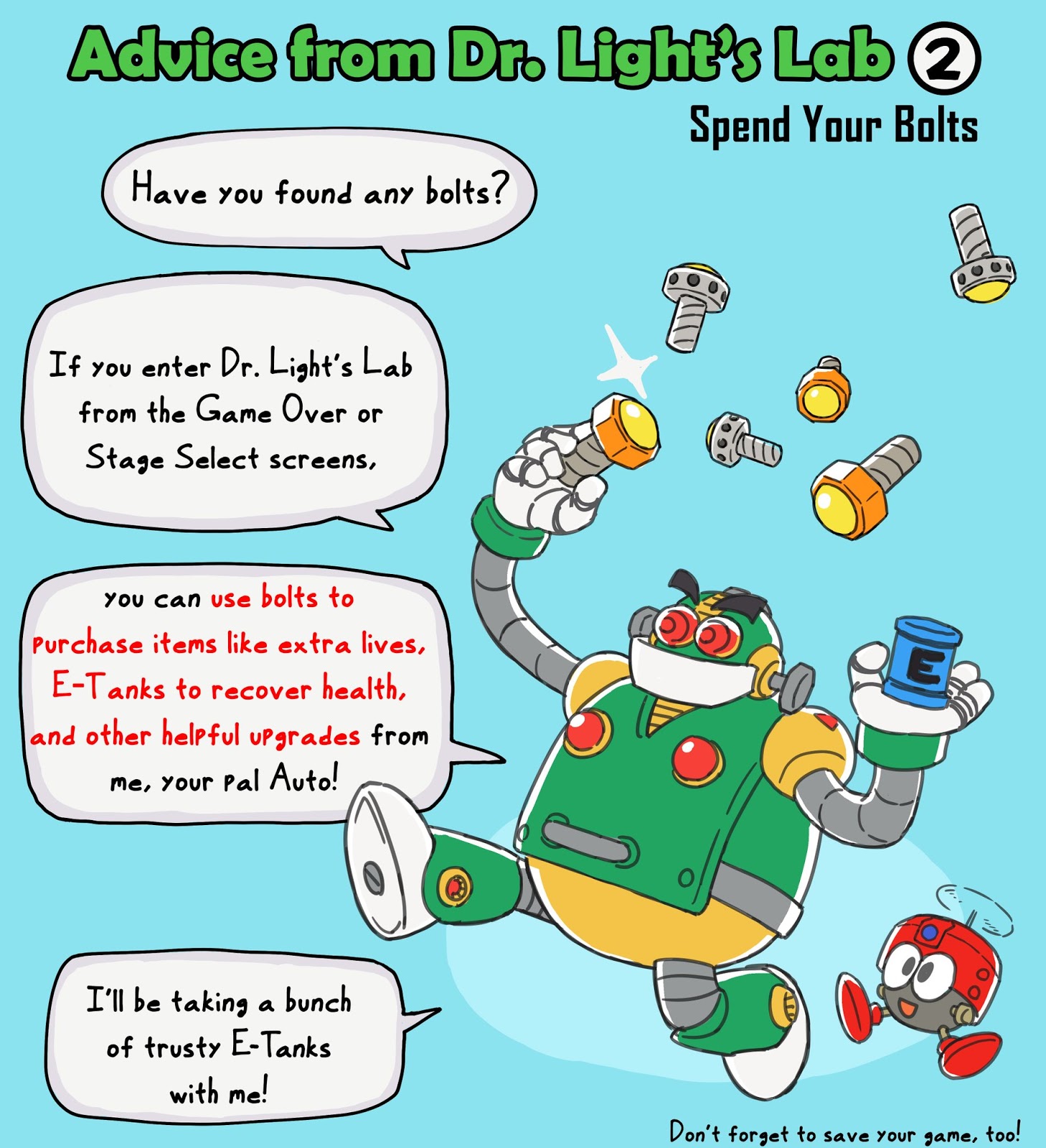 Mega Man World News Advice from Dr. Lights Lab Comics