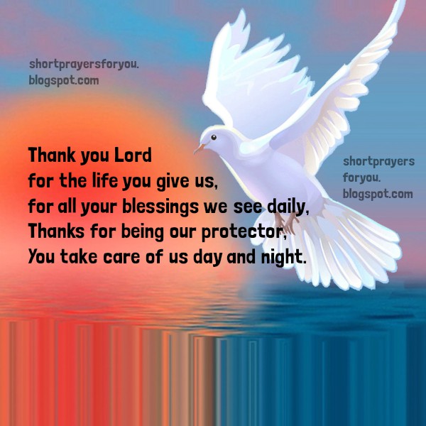 Short prayer of Thanksgiving | Short Prayers for You