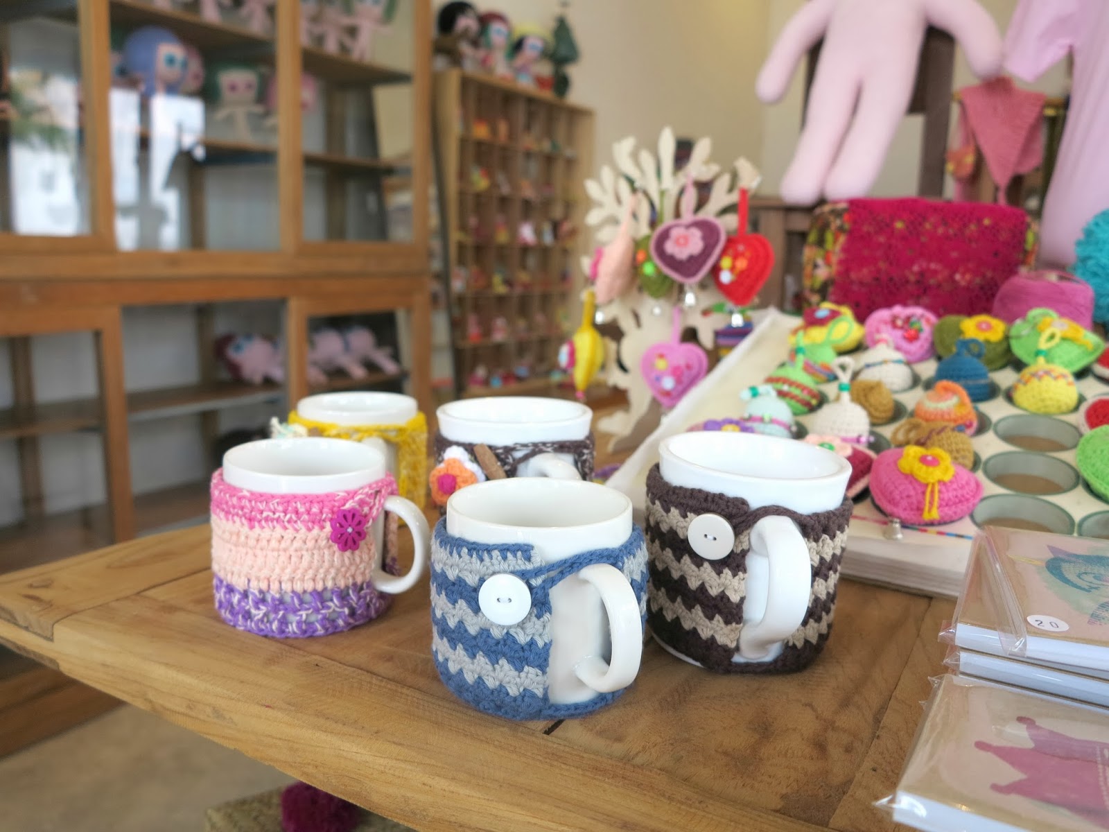 ByHaafner, crochet shop, Bantaktor, Chiang Mai, crochet mugs