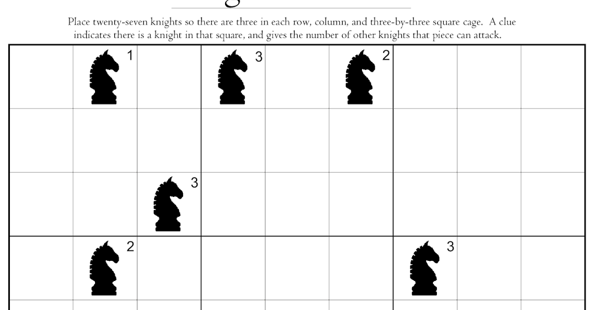 Sudoku Knight's Move Rule at Colleen Adams blog