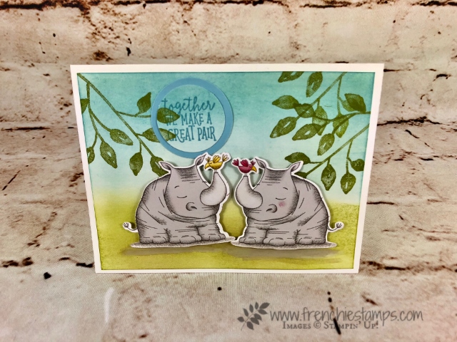 Animal Expedition, animal outing, Petal Palette, Mirror Image, Stampin'Up!, Frenchie' Stamps, 