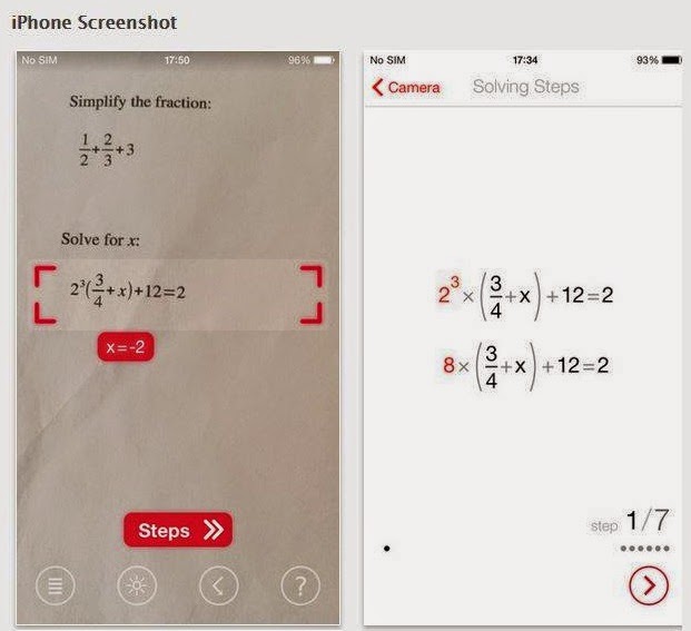 PSUT يلا PhotoMath App , The math equation solver