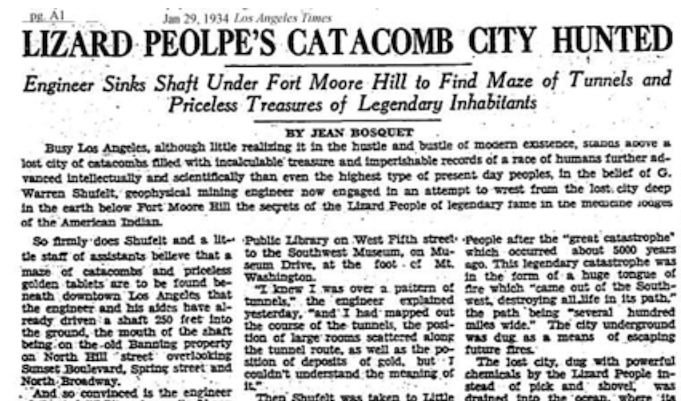 lizard people la copy Ciudad subterránea de reptiles : Las personas lagarto La Historia que aterro a las personas en 1934