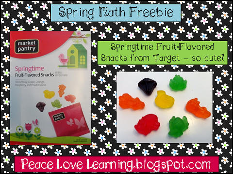 Spring Math Freebie from Peace, Love and Learning