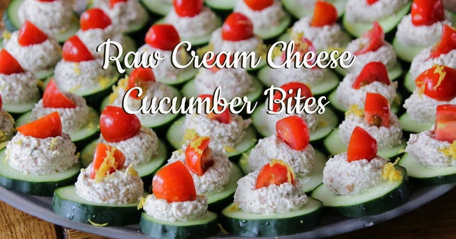 Raw Cream Cheese Cucumber Bites | PractiGanic: Vegetarian Recipes and ...