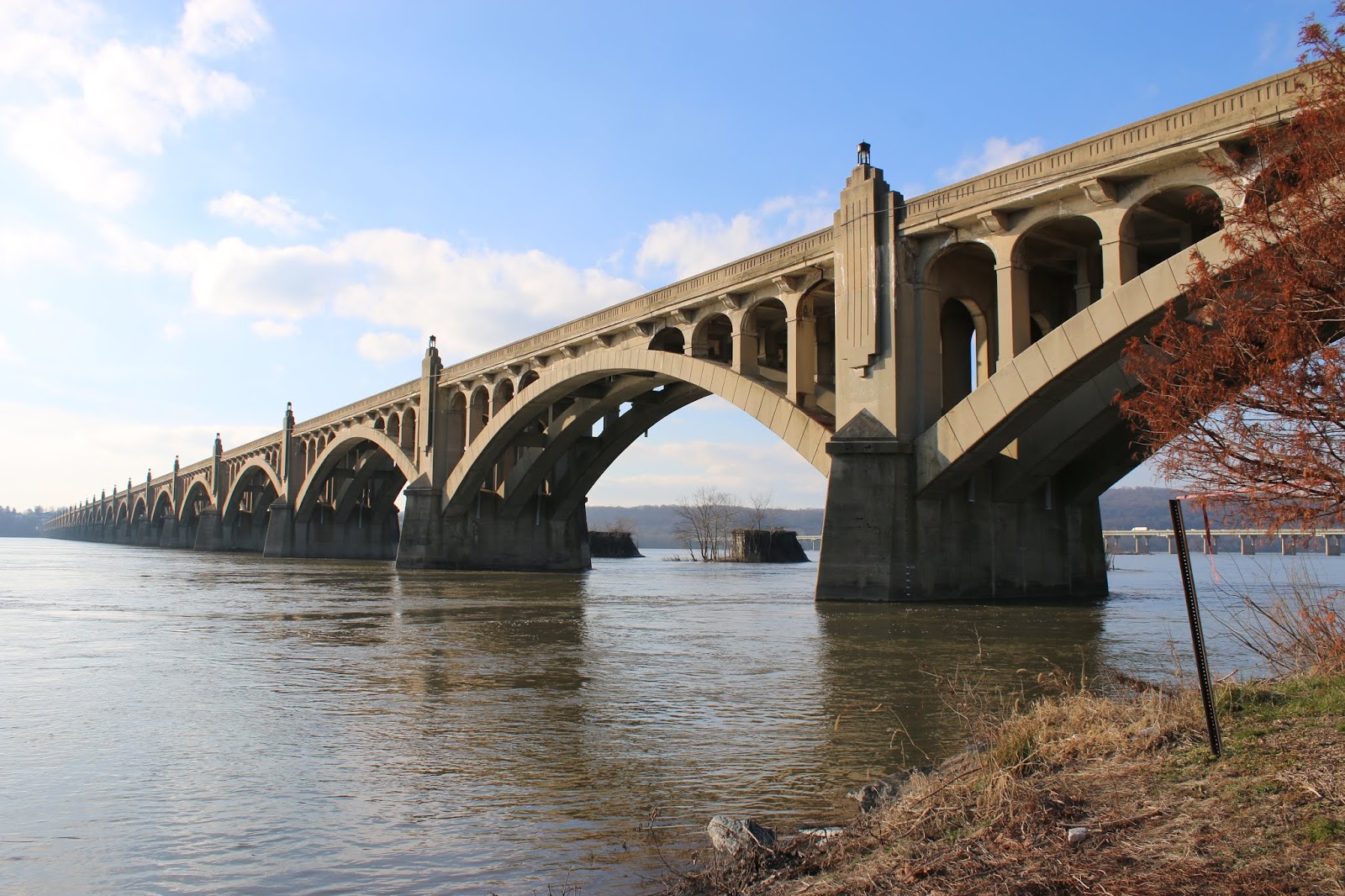 The Stunning WrightsvilleColumbia Bridge Across the Susquehanna River