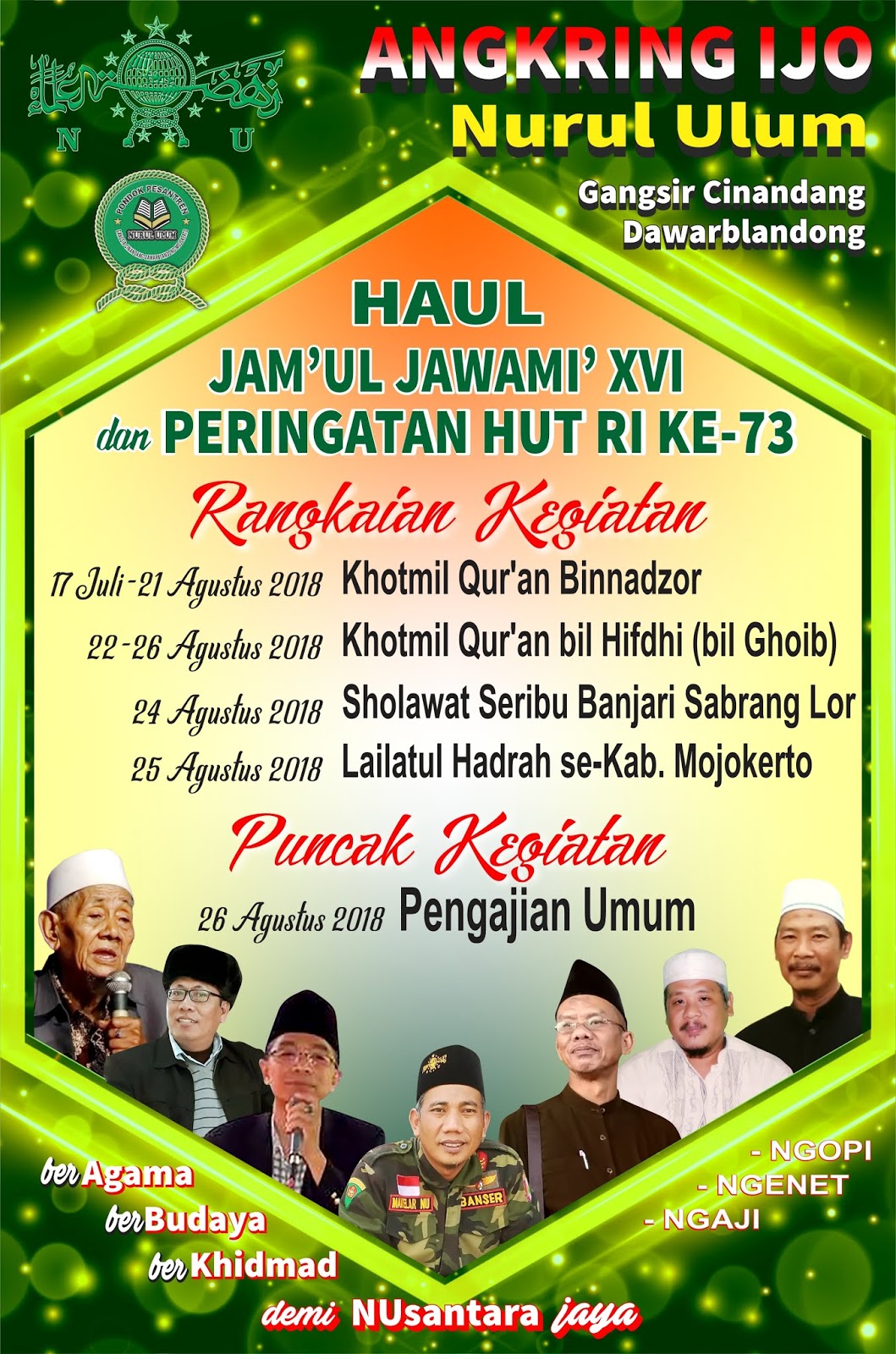 20 Contoh Banner Pengajian Haul desain banner kekinian