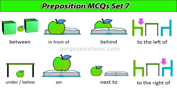 English Preposition MCQs With Answers Set 7