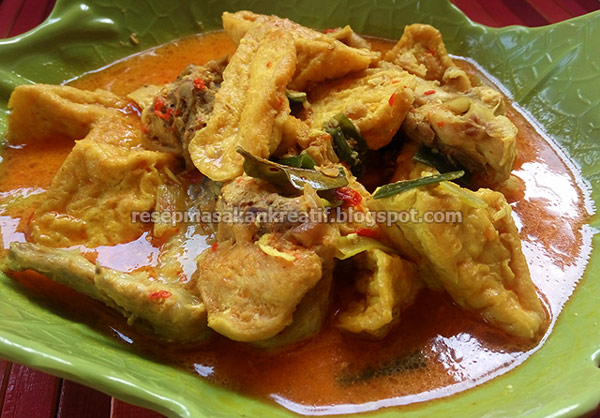 Resep Sayur Tahu Santan Kuah Kuning Gurih Aneka Resep Masakan Sederhana Kreatif
