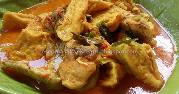 Resep Sayur Tahu Santan Kuah Kuning Gurih - Aneka Resep ...