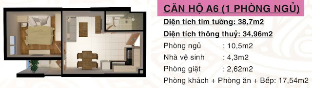 Thiết kế Căn hộ A6 VĨNH LỘC D’GOLD