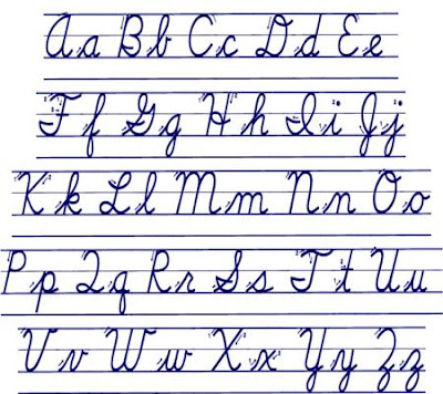 I'm what I like.: Can you write down cursive?