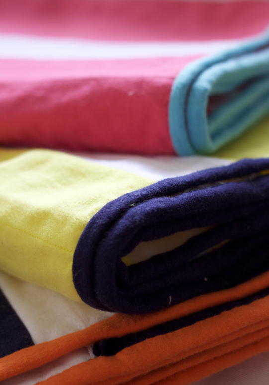 do it yourself divas DIY Baby Rag Quilts in Strips and Stripes