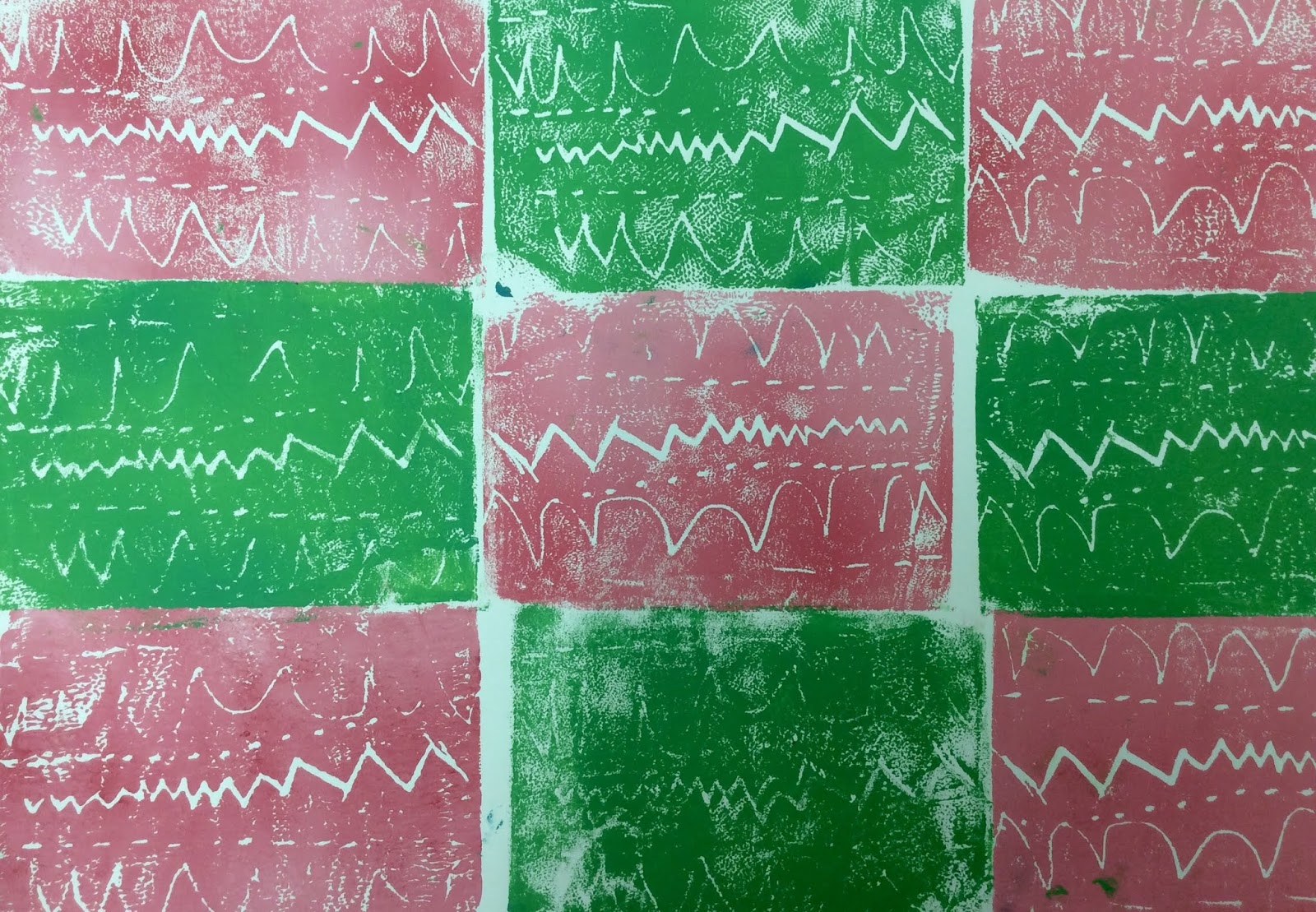 Art with Mrs. Elliott : Printing Patterns in First Grade