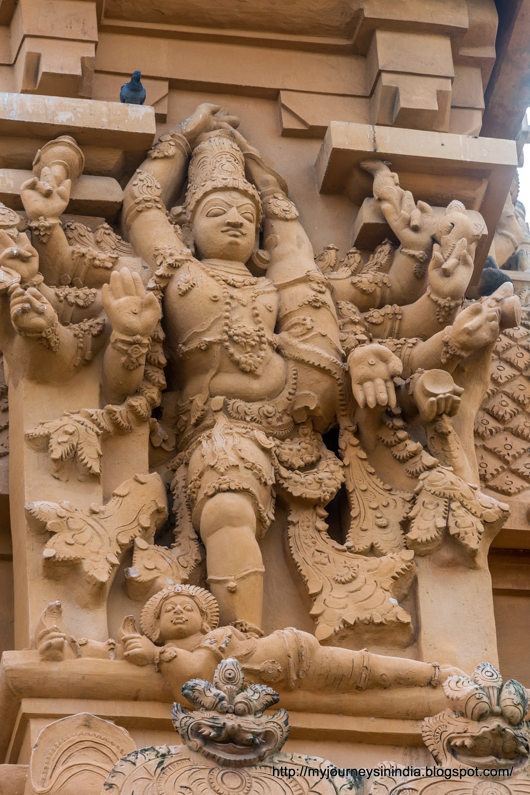 Thanjavur Brihadeeswarar Temple Tower sculptures