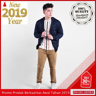 RMY164S38 Sweater Zipper Topi Distric Keren Navy Trendy BMGShop