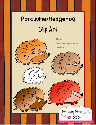 https://www.teacherspayteachers.com/Product/PorcupineHedgehog-Clip-Art-2093317