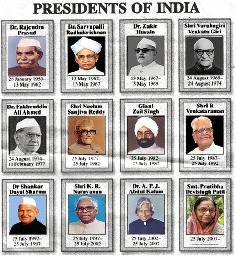 UPSC & MPSC : List of Presidents Of India