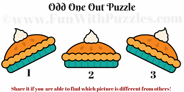 Kids Odd One Out Picture Puzzle: Spot the Difference