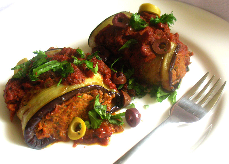 Roasted Eggplant Involtini {Vegan} Lisa's Kitchen Vegetarian