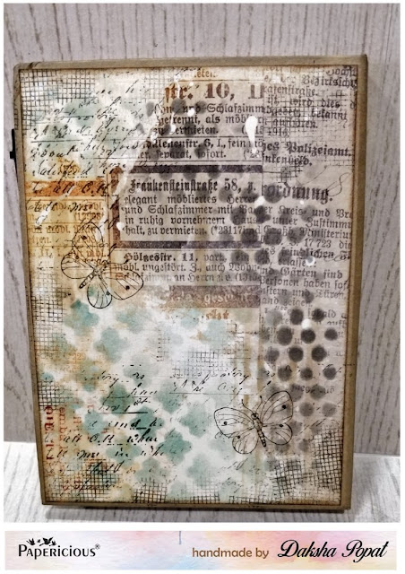 Decoupage desk organiser and Altered note pad