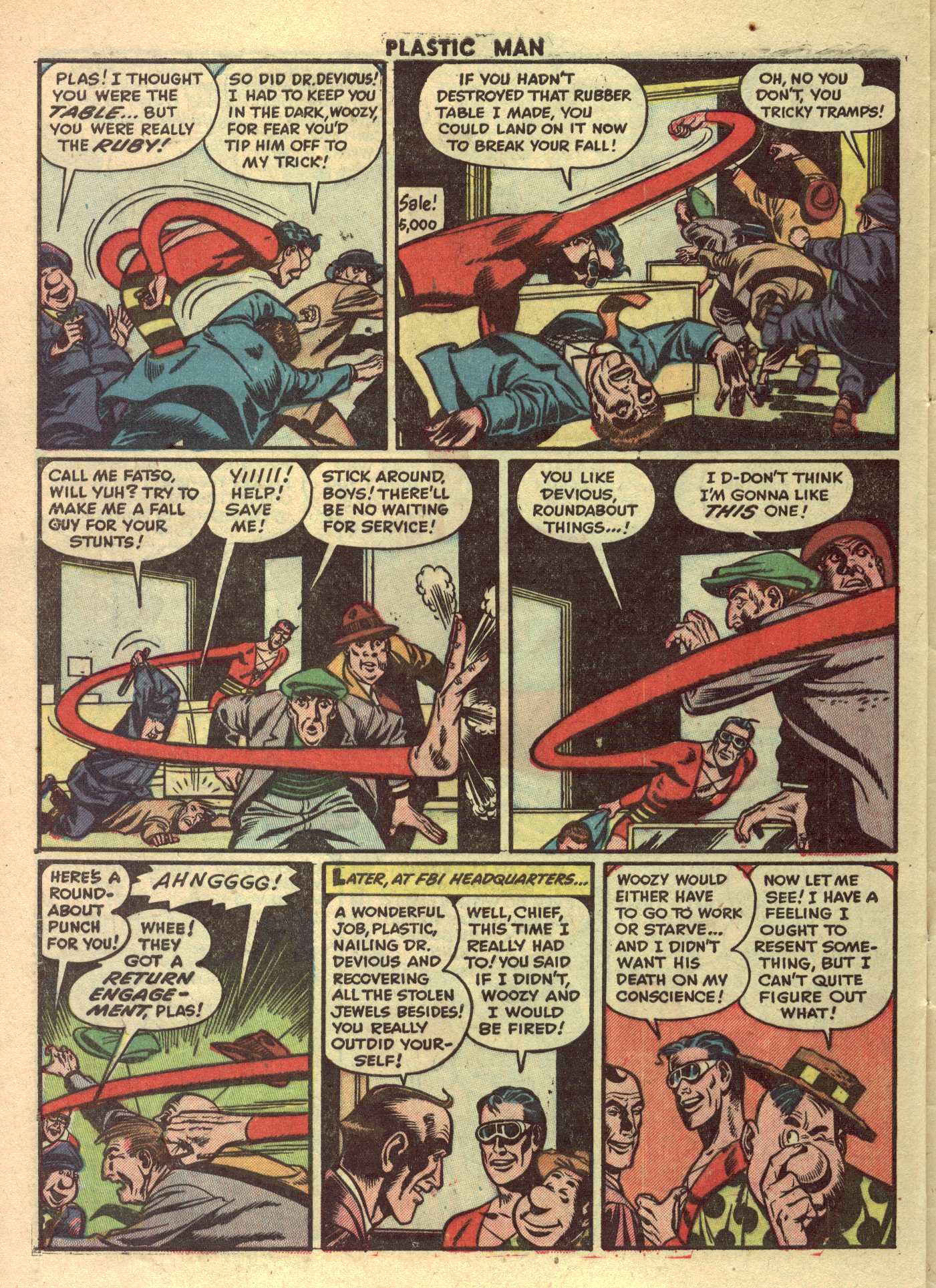 Read online Plastic Man (1943) comic -  Issue #42 - 32