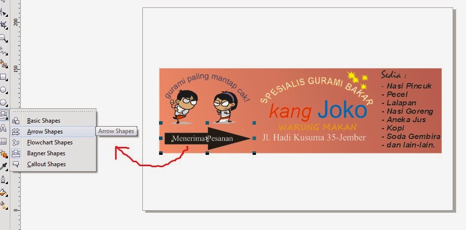 Auliya R.A..: MEMBUAT DESAIN SPANDUK