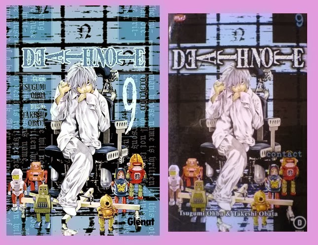 portadas del cómic manga Death note, tomo 9, de  Tsugumi Ōba & Takeshi Obata
