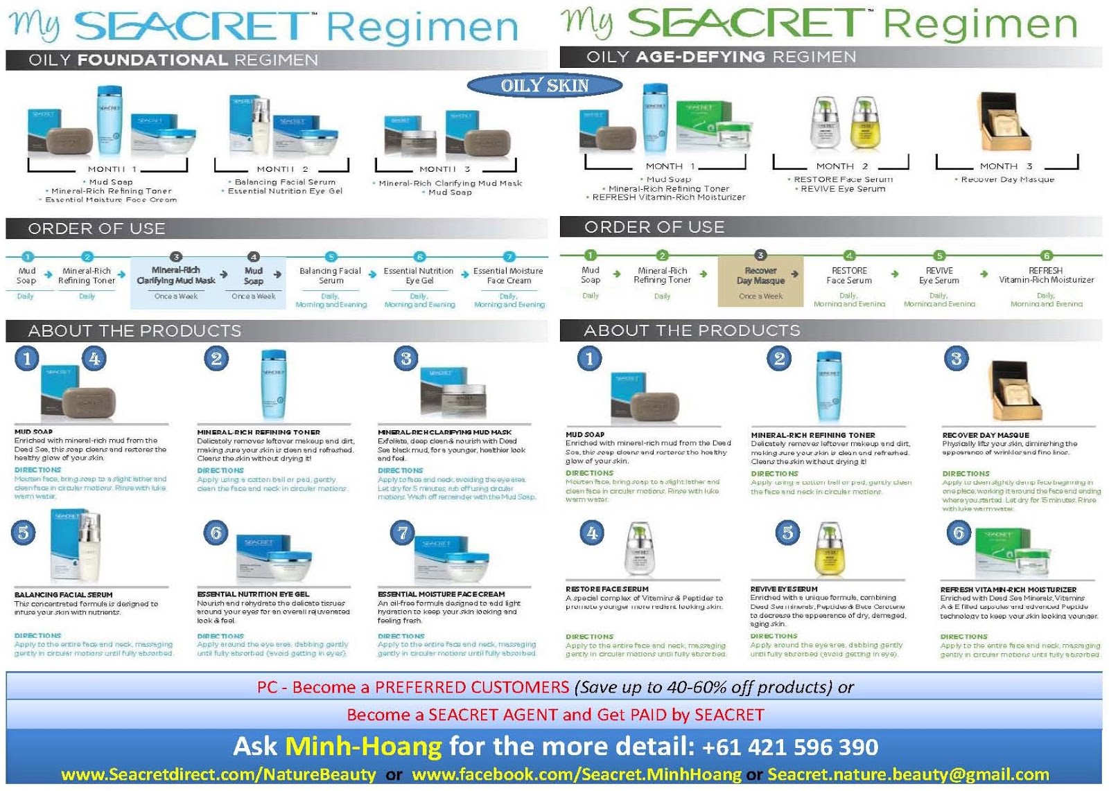 Sen Trắng: MY SEACRET PRODUCTS - PREFERRED CUSTOMER PROGRAM