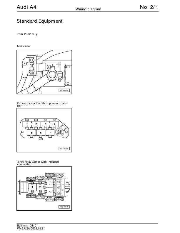 The Audi A4 Complete Wiring Diagrams