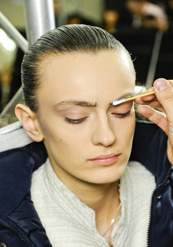 A Close-Up Look at Chanel's Embellished Eyebrows - The Front Row View