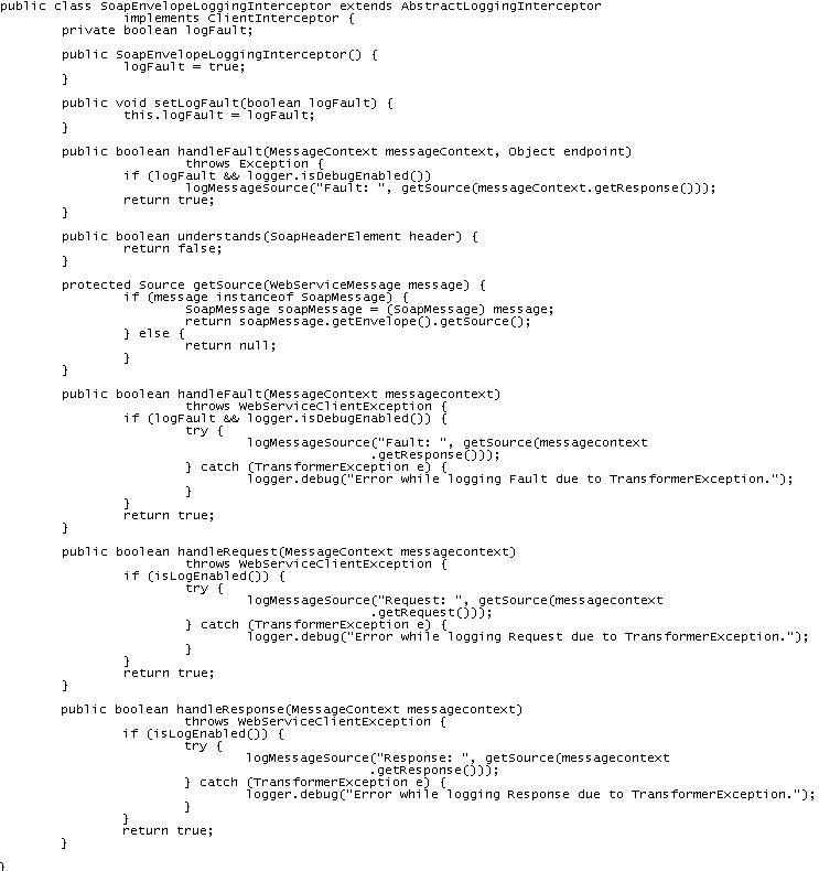 Spring Webservice Logging: Client side Request and Response logging