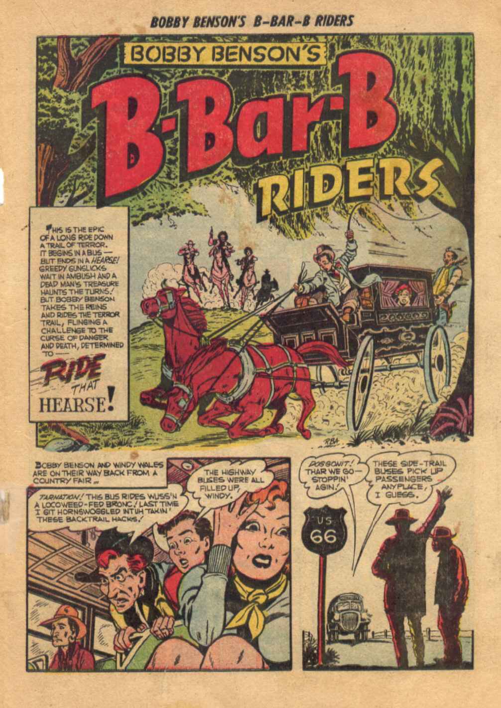 Read online Bobby Benson's B-Bar-B Riders comic -  Issue #15 - 19