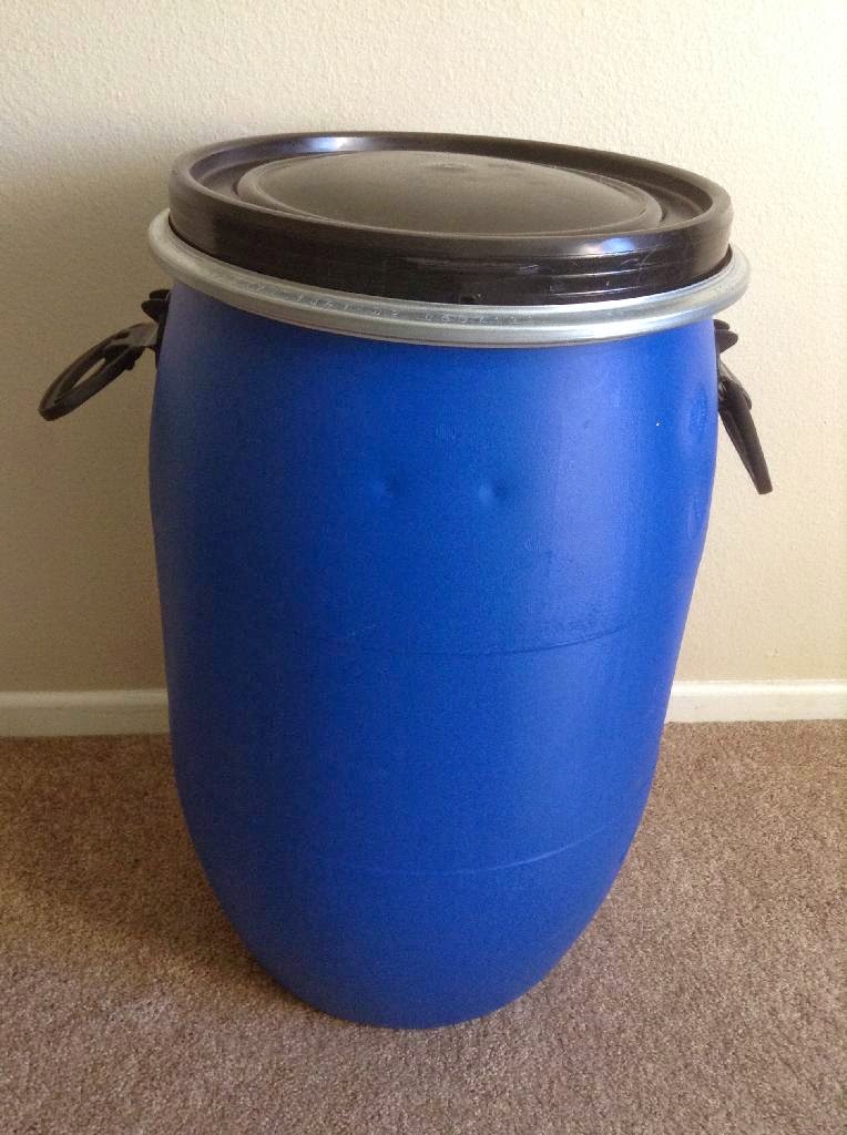15 Gallon Barrel HDPE 2 15 gallon Barrel Drum HDPE 2 Plastic multipurpose Open Top Metal Strap Seal