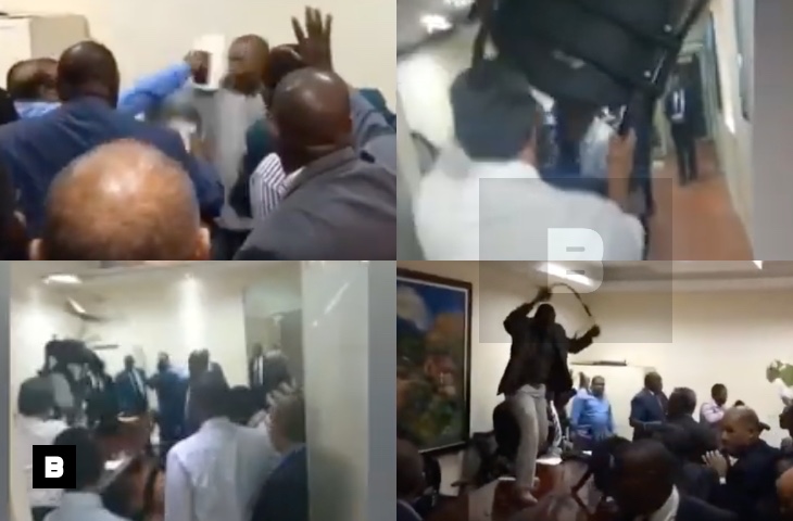 Video: Abogados "se rifan a sillazos" y desbaratan su colegio en la capital Video: Abogados "se rifan a sillazos" y desbaratan su colegio en la capital