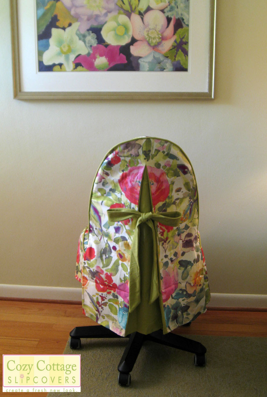Cozy Cottage Slipcovers Office Chair Slipcover with an Artistic Flair