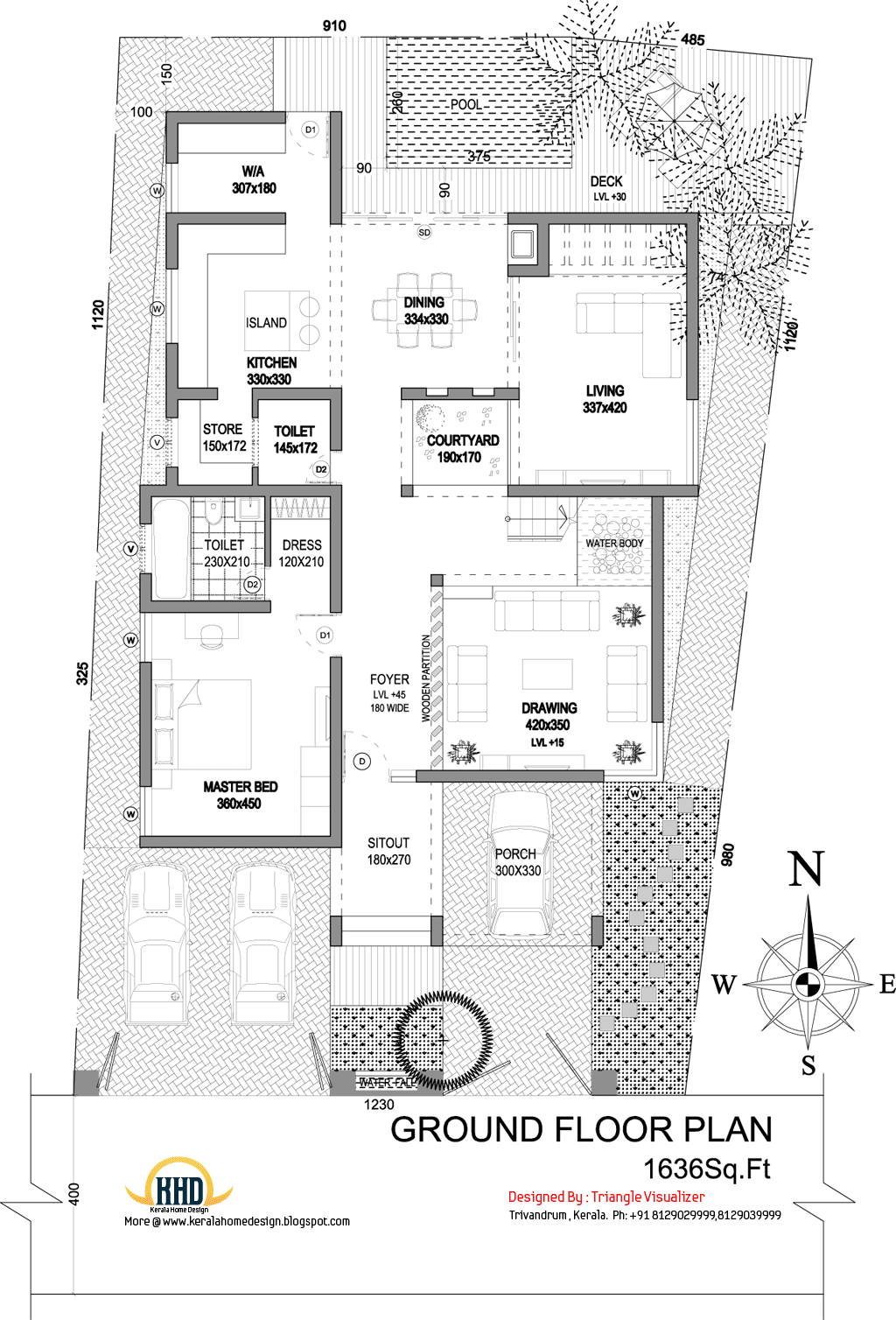 Modern House Elevation 2831 Sq. Ft. Kerala home design