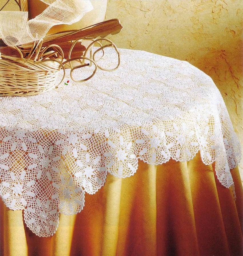 Crochet Knitting Handicraft crochet / tablecloth